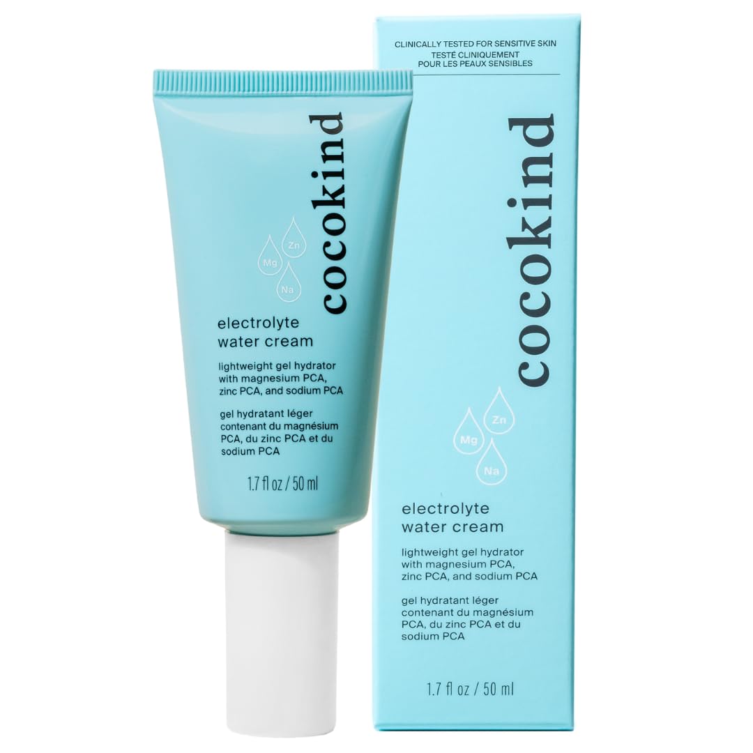 Cocokind Electrolyte Water Cream | Lightweight Water Gel Moisturizer | Balanced Hydrating Day Cream