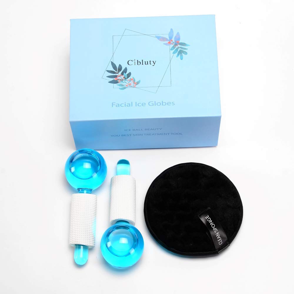 ICE Globes for Facial, 2 PCS Facial Globes for Massage Tool, Facial Roller Cold Skin Massagers