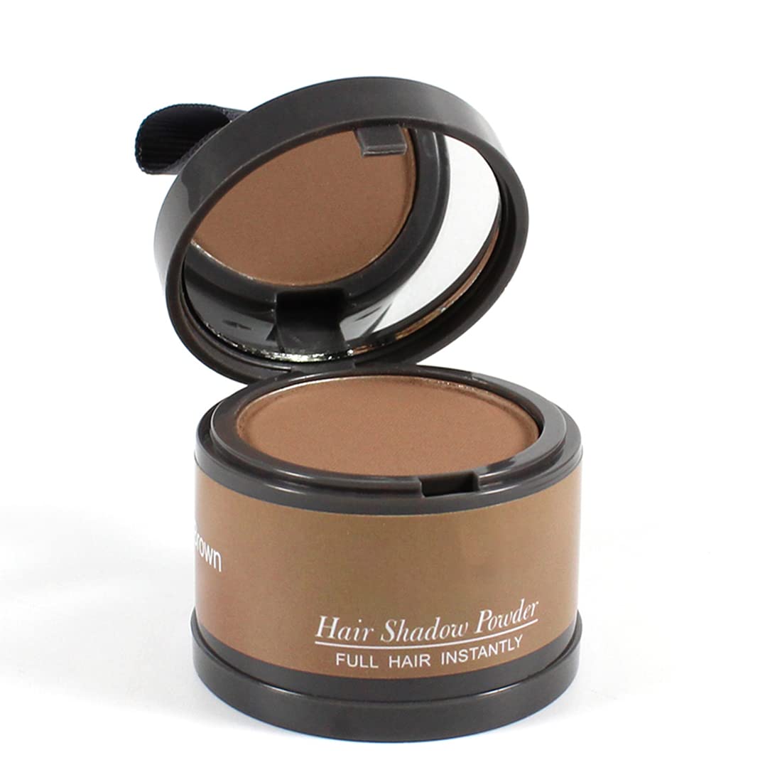 Hairline Powder (Light Brown) Hair Root Dye, Instantly Color Shadow for Thin and Gray Hair Roots