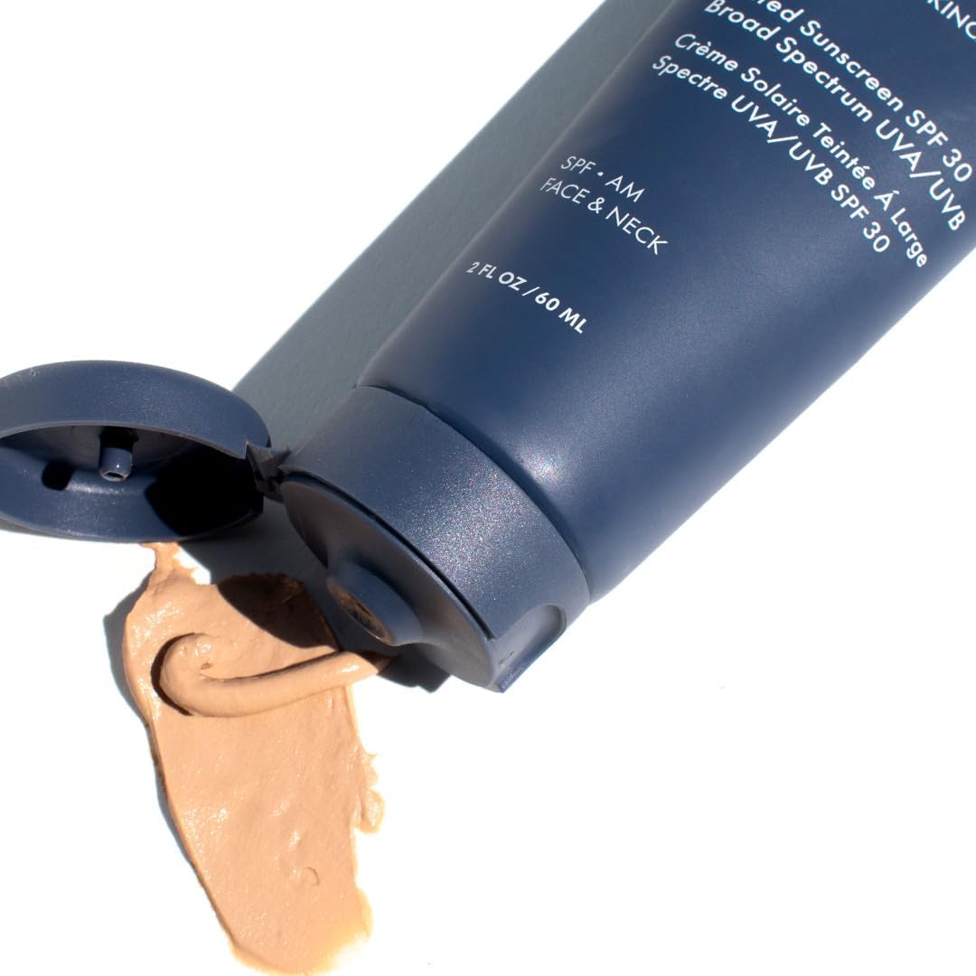 Glowbiotics Tinted Reef-Safe Sunscreen SPF 30: Non-Greasy Daily UVA/UVB Protection | Breathable