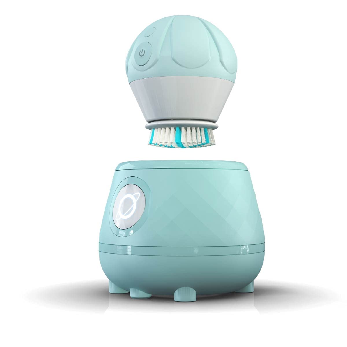 Tao Clean Ona Diamond Orbital Facial Brush and Cleansing Station – Robin's Egg Blue – Electric Face