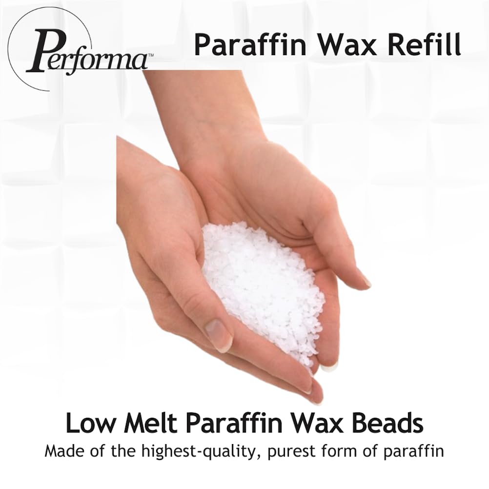 Performa Paraffin Wax Refill, 1 Pound Unscented Beads, Case of 6, Paraffin Bath Wax, Medical Grade