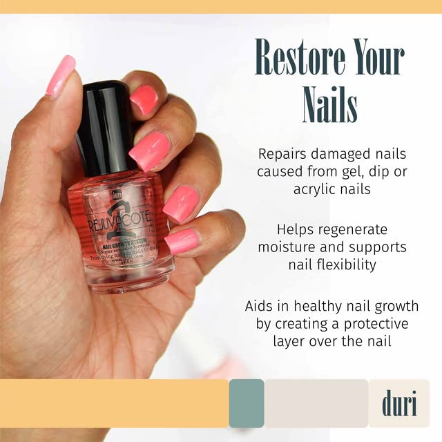 Duri Rejuvacote 2 Nail Growth System Sensitive Formula - Nail Hardener and Strengthener for