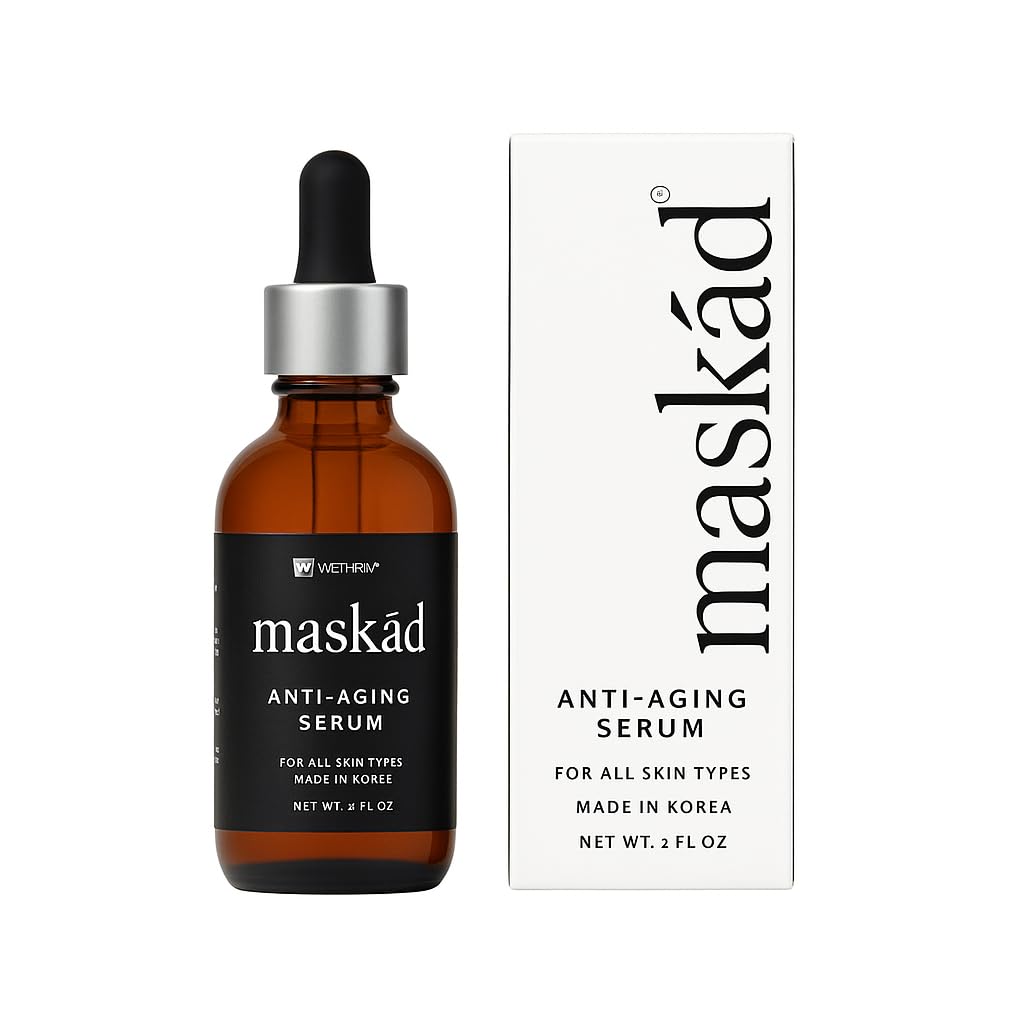 MASKĀD® Advanced Anti-Aging Multi-Peptide Enriched Facial Serum, Peptide Serum to Support Skin
