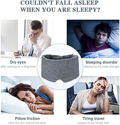 FRESHME Cotton Eye Mask for Sleeping in Gift Box - Soft and Adjustable Extensions Sleep Mask with