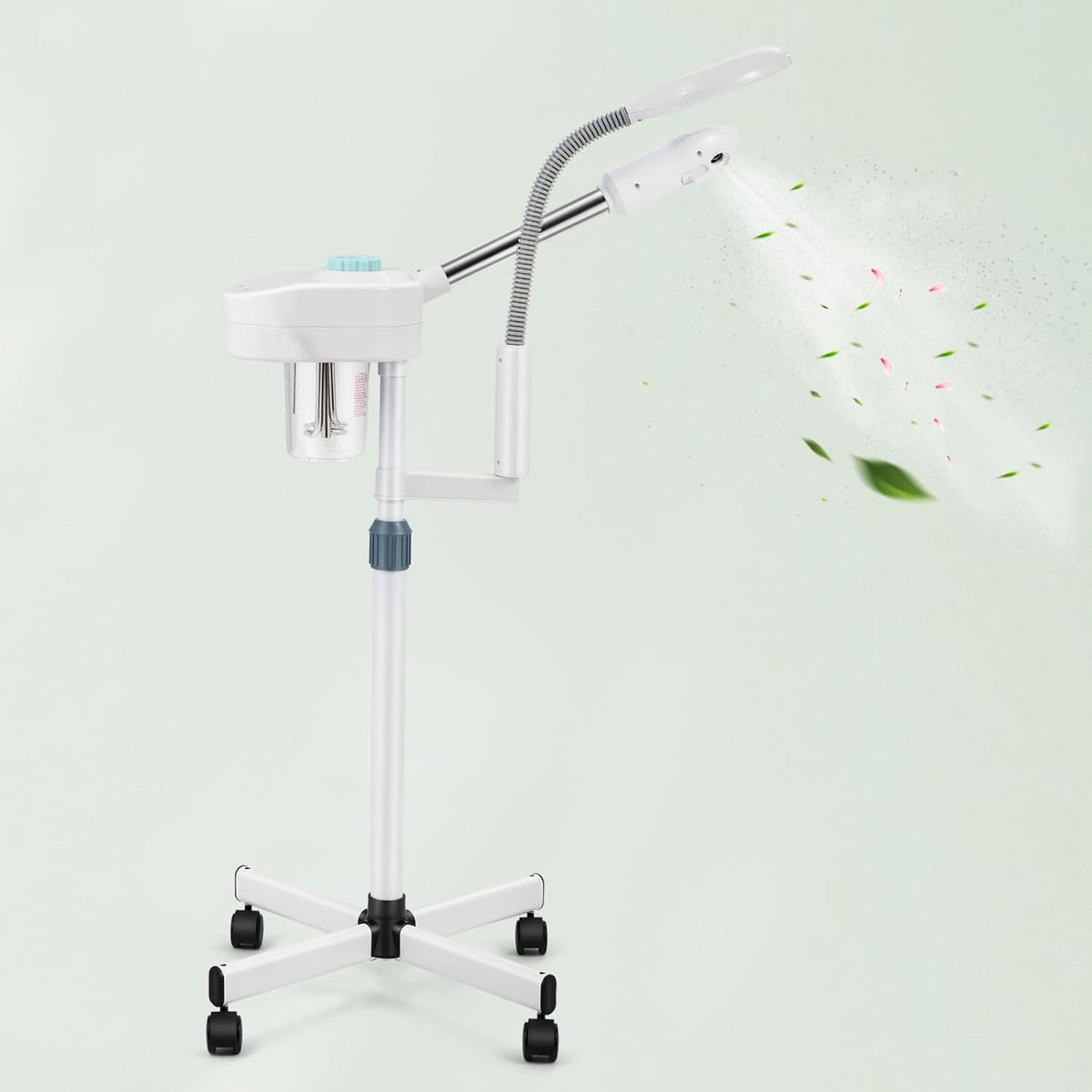 Artist hand Professional Facial Steamer for Face Home Facial Spa with 5X LED Magnifying Lamp Face