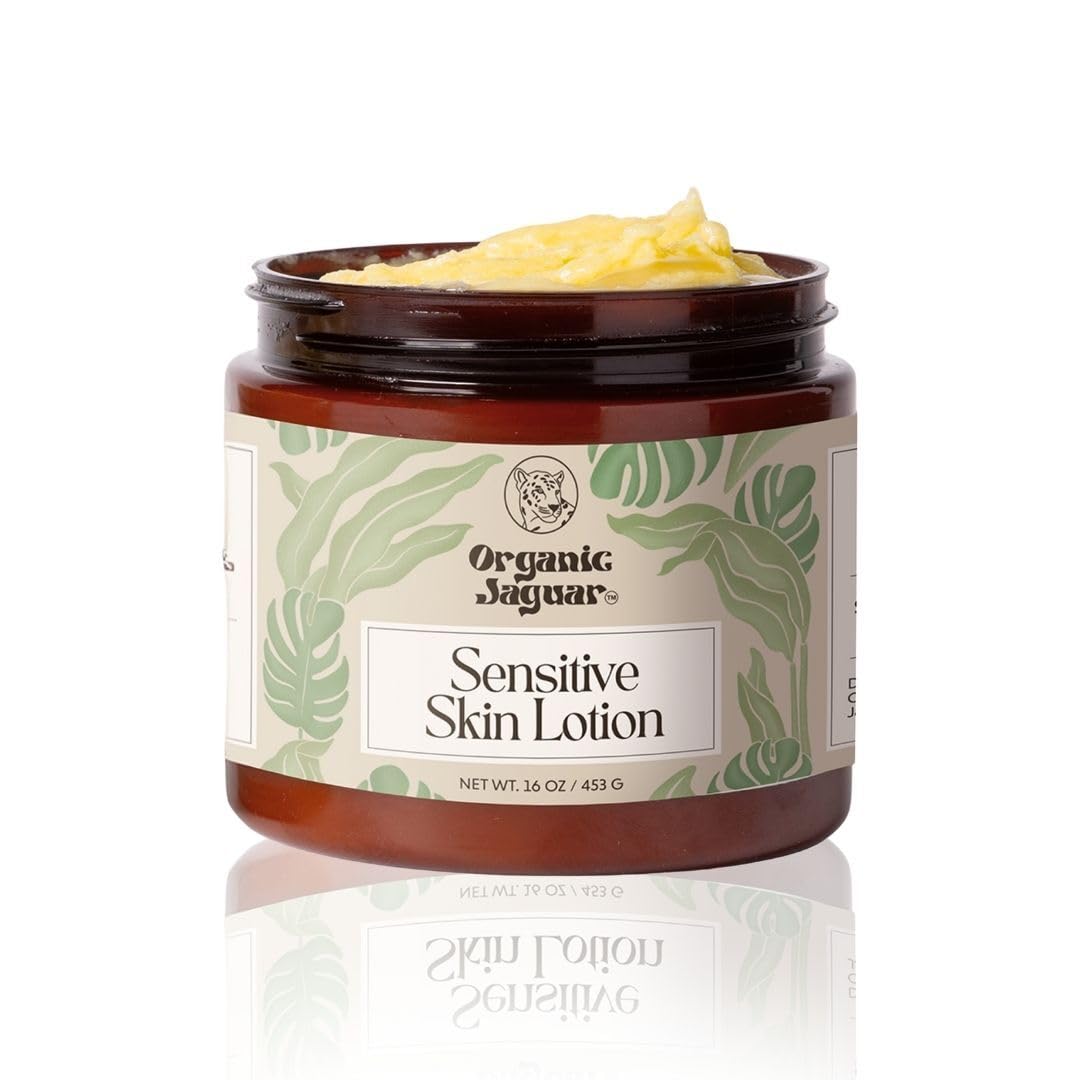 Natural Body Lotion for Sensitive Skin, Scent Free, Sulfate & Paraben Free Body Care, Moisturizer