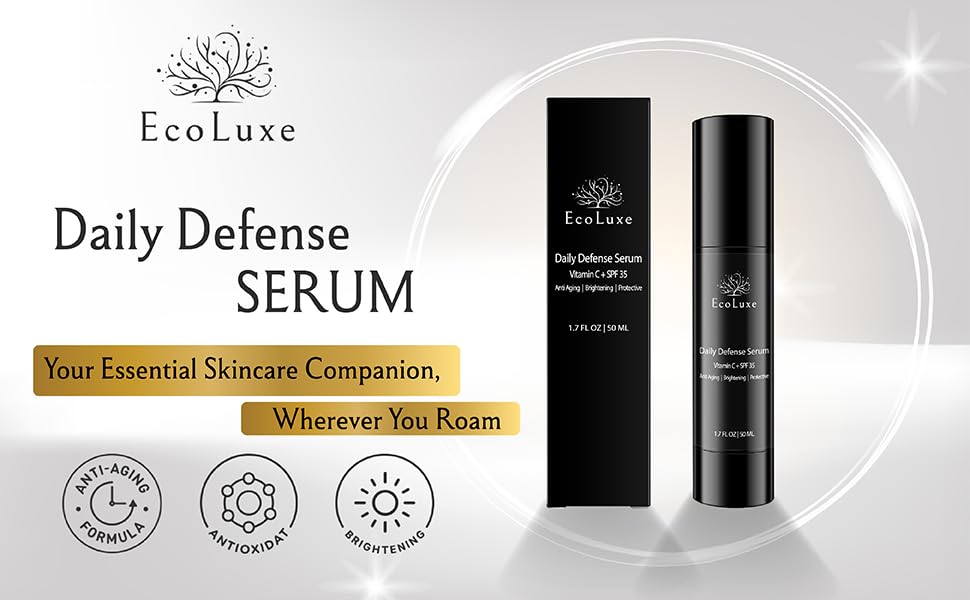 Vitamin C & Propolis Serum with SPF 35 – Daily Defense Brightening & Hydrating Antioxidant Face