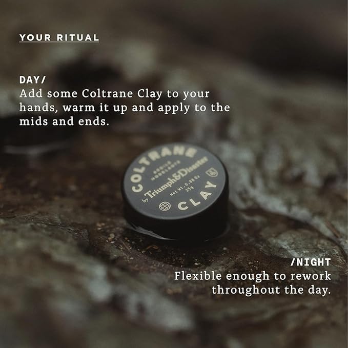 TRIUMPH & DISASTER Coltrane Hair Clay Pomade – Medium Hold, Matte Finish Styling Paste for Men and