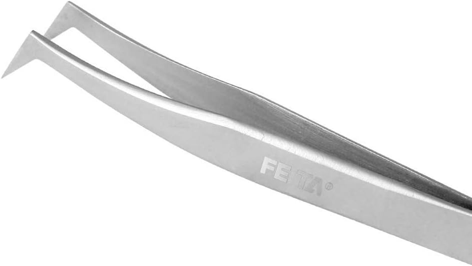 Volume Eyelash Extension Tweezer - FEITA Professional Angled Curved Pointed L-Shaped Precision