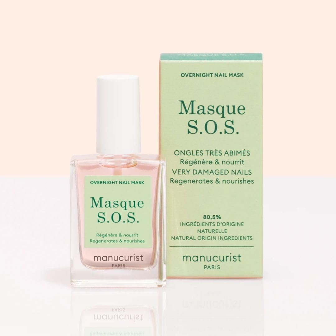 Manucurist SOS Nail Mask - Nail Care - Overnight Nail Mask - For Severely Damaged Nails - 80.5%
