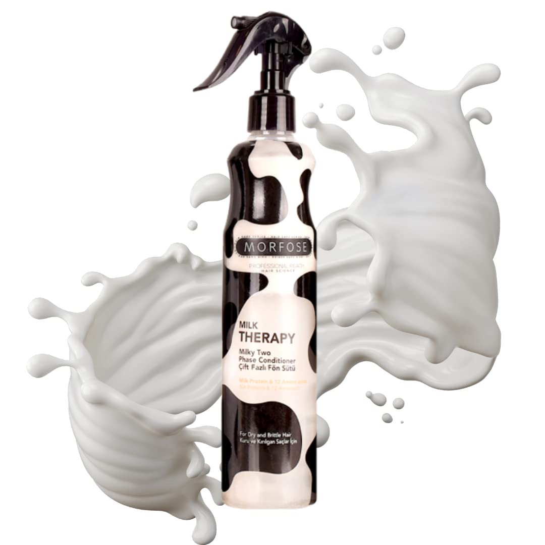 Morfose Professional Two Phase Leave-in Conditioner for Dry, Damaged, or Brittle Strands, Repairs