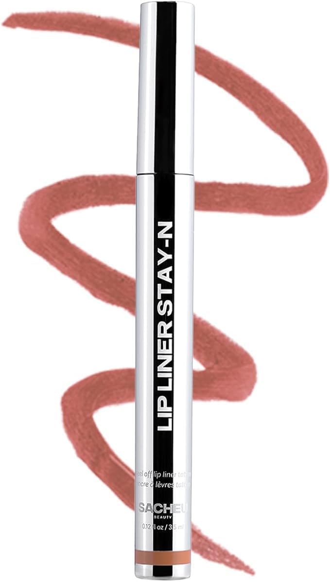Sacheu Lip Liner STAY-N Peel Off Lip Stain — Long Lasting Matte Lip Tattoo Transfer Proof Lipstain