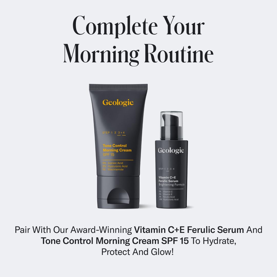 Geologie Moisturizing Face Cream with SPF 15 | Daily Hydrating Cream with Hyaluronic Acid &