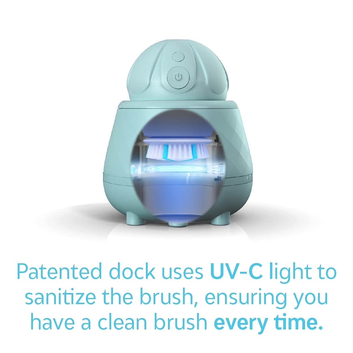 Tao Clean Ona Diamond Orbital Facial Brush and Cleansing Station – Robin's Egg Blue – Electric Face