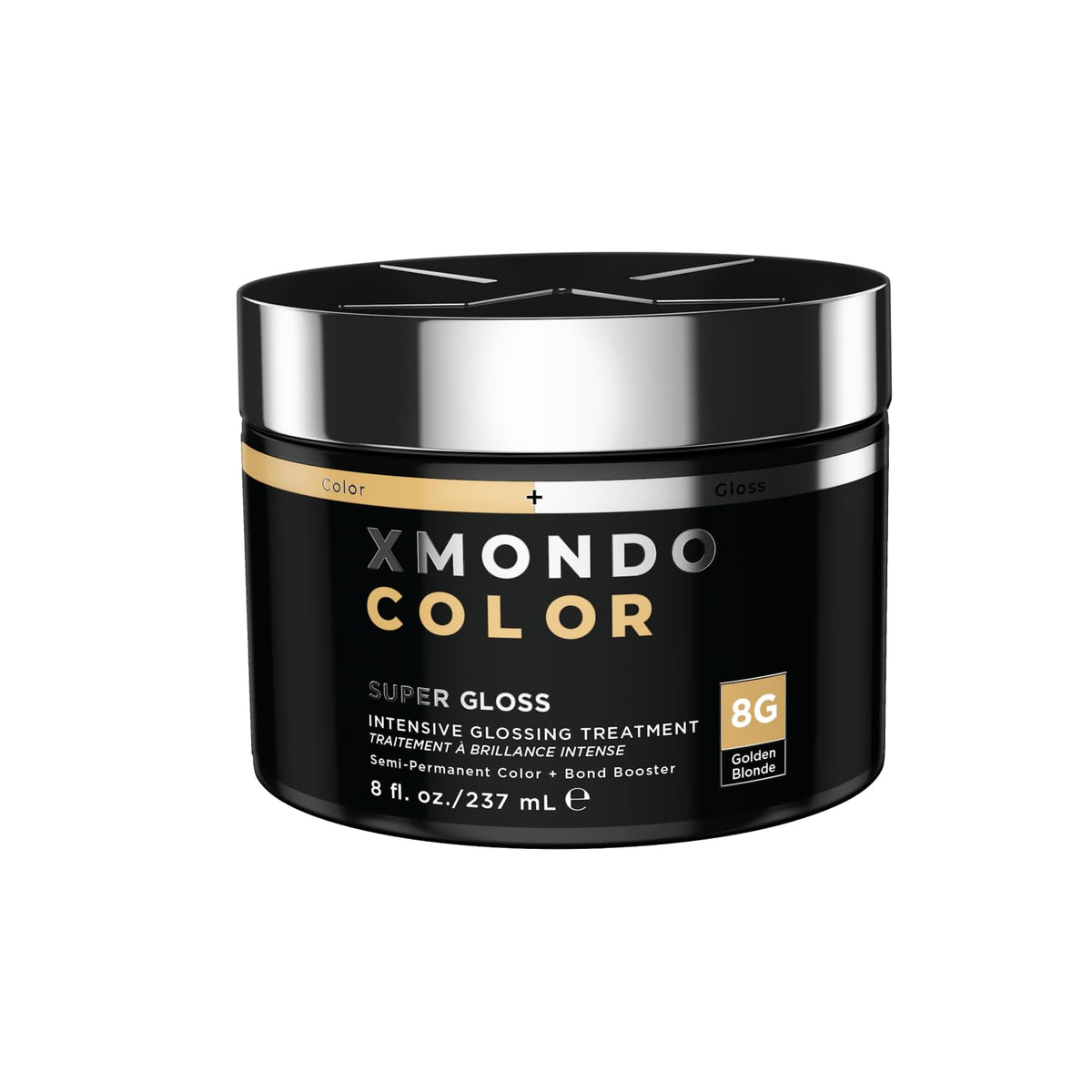 XMONDO Color Golden Blonde Color Depositing Mask & Semi-Permanent Hair Dye Super Gloss Infused with