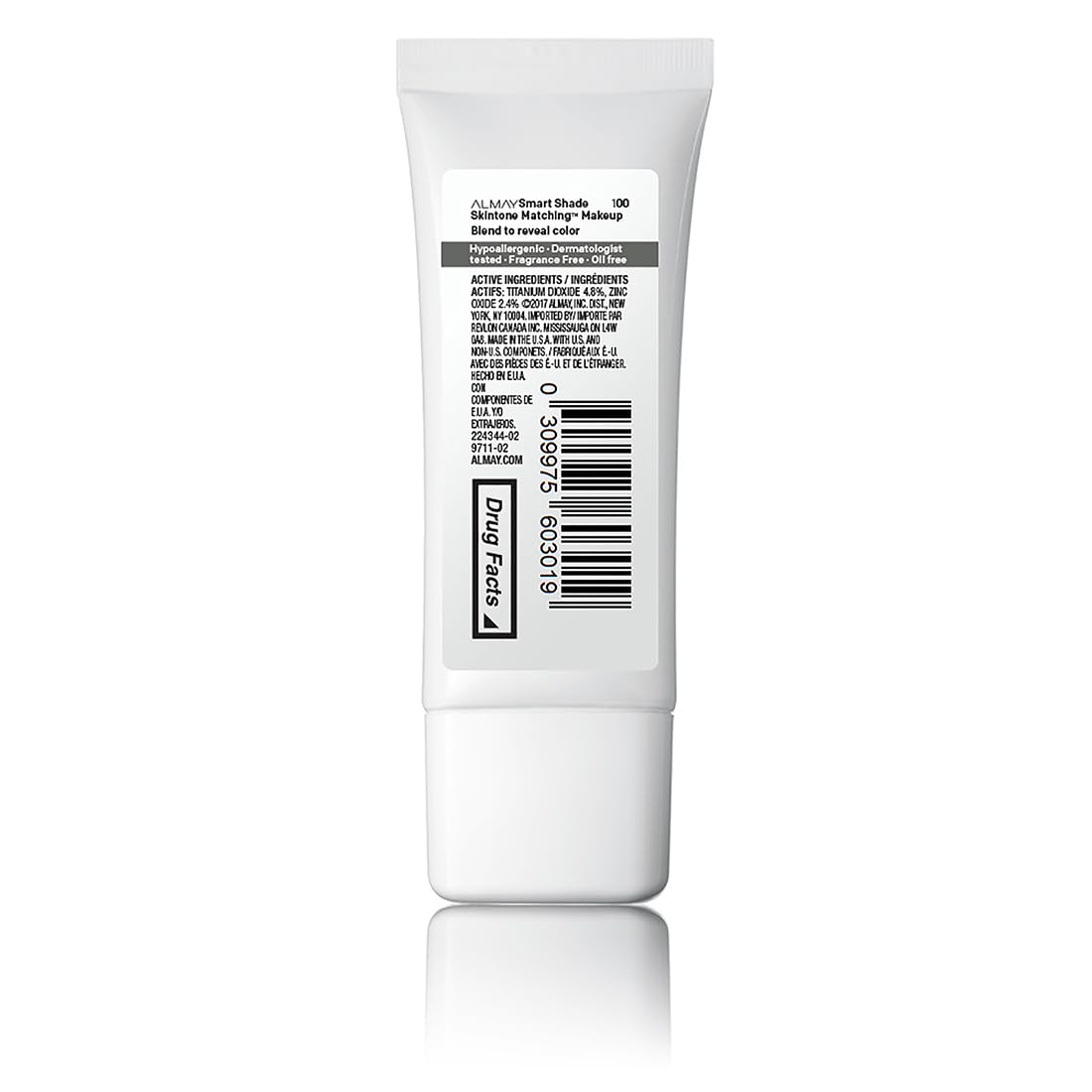 Almay Skintone Matching Foundation, Smart Shade Face Makeup with SPF 15, Hypoallergenic, Oil-Free