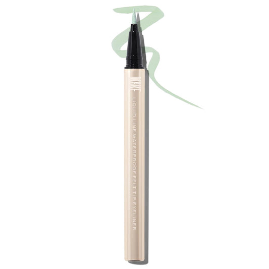 MAKE Beauty Liquid Line Waterproof Liquid Eyeliner Pen. Smudge-Proof Felt Tip for Precise