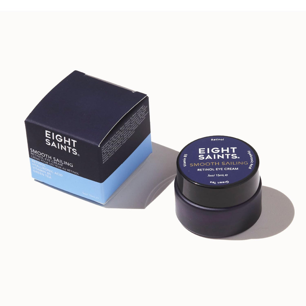 Eight Saints Retinol Eye Cream, Natural & Organic, For Smoothing Fine Lines and Wrinkles and