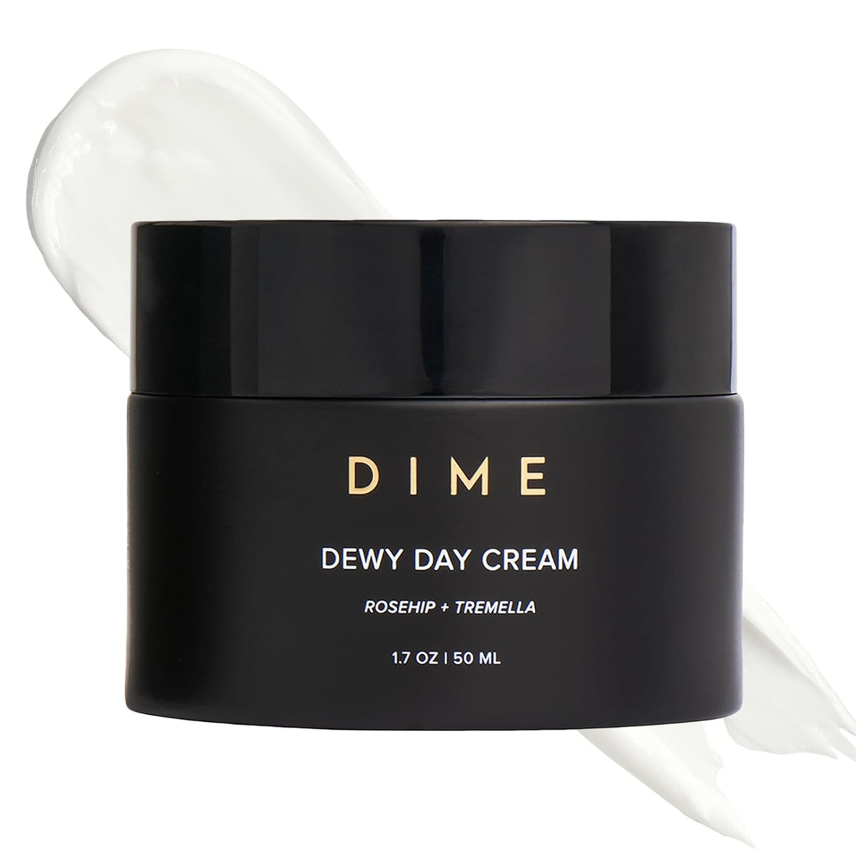 Dime Beauty Dewy Day Cream, Morning Face Moisturizer with Rosehip Oil and Tremella Snow Mushroom