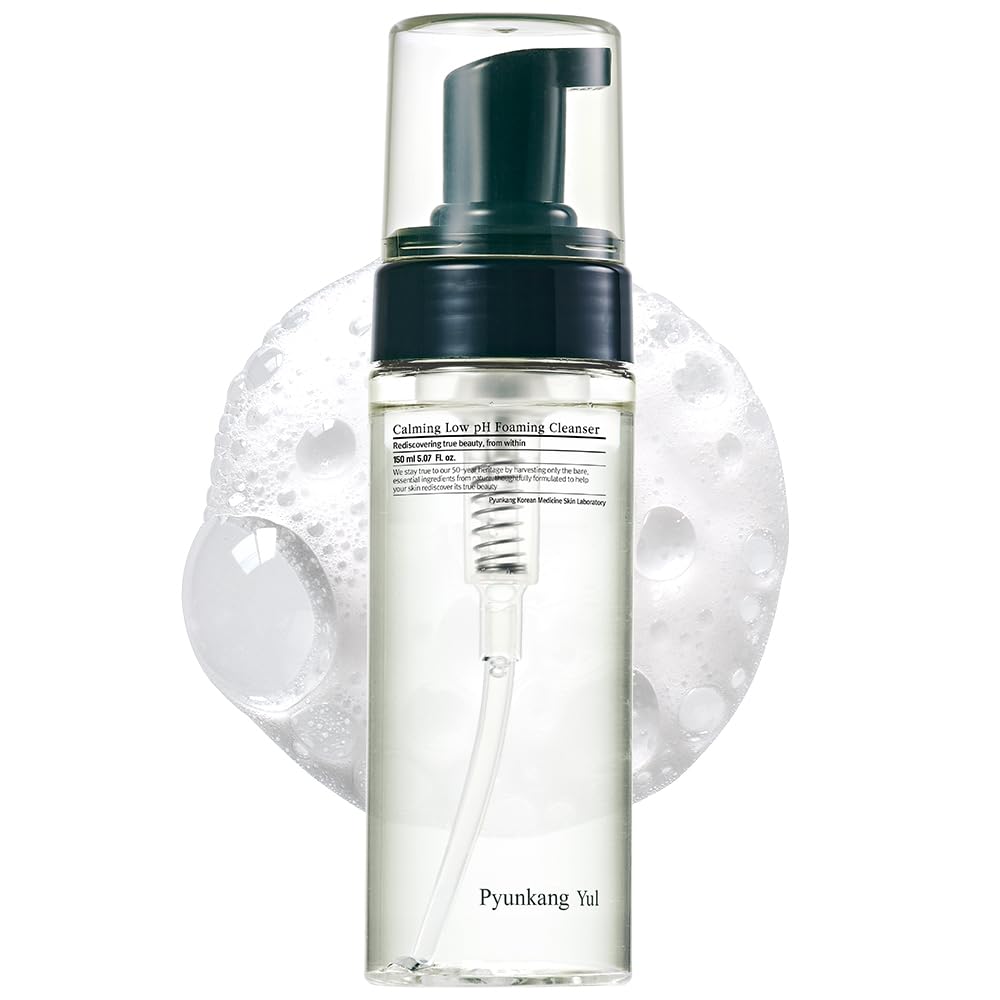 Pyunkang Yul PKY Calming Low pH Foaming Cleanser | Daily Face Wash & Makeup Remover with Tea Tree