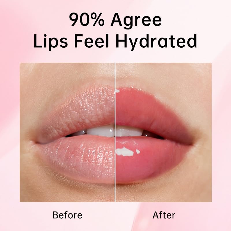 CATKIN Glossy Lip Balm Ultra Hydating Glow Lip Tinted Jelly Plumping Melting Balm Shea Butter