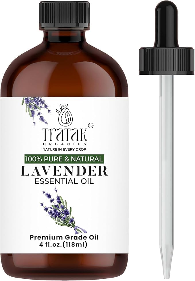 Lavender Essential Oil with Premium Dropper - Undiluted Essential Oil for Diffuser & Aromatherapy