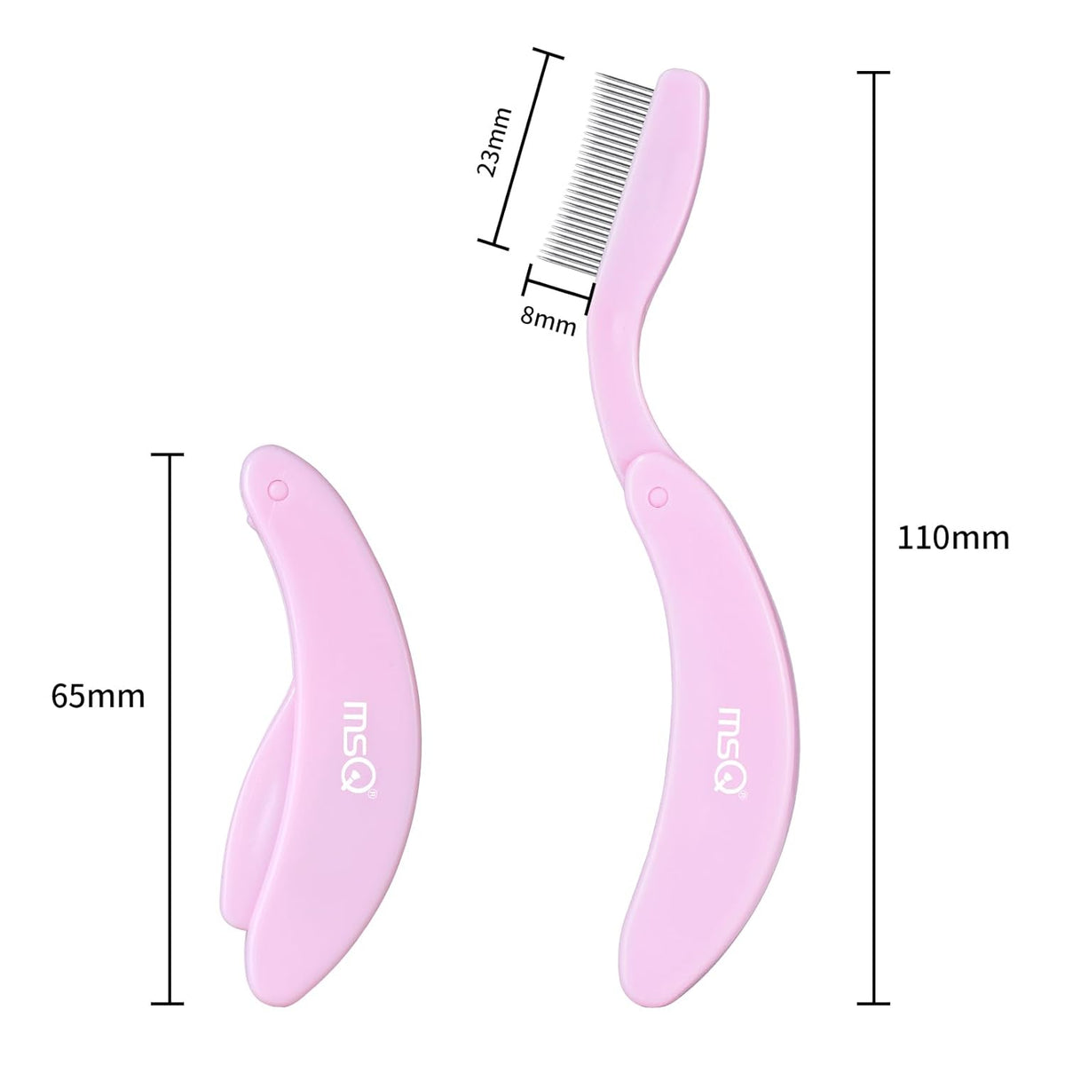 Eyelash Comb MSQ Eyelash Separator Tool Eyelash Comb Separator Folding Eyelash Brush Separator Lash