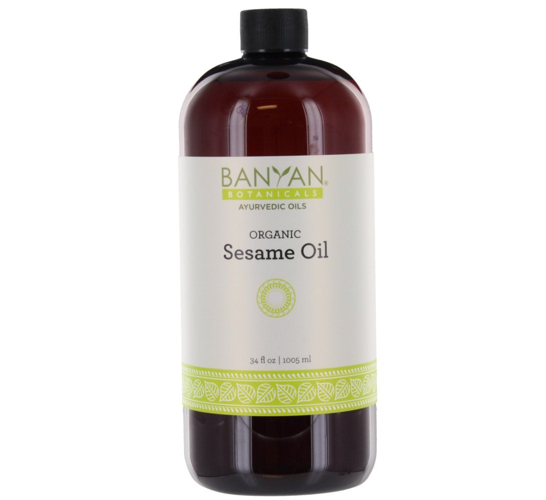 Banyan Botanicals Sesame Oil – Organic & Unrefined Ayurvedic Oil for Skin, Hair, Oil Pulling & More