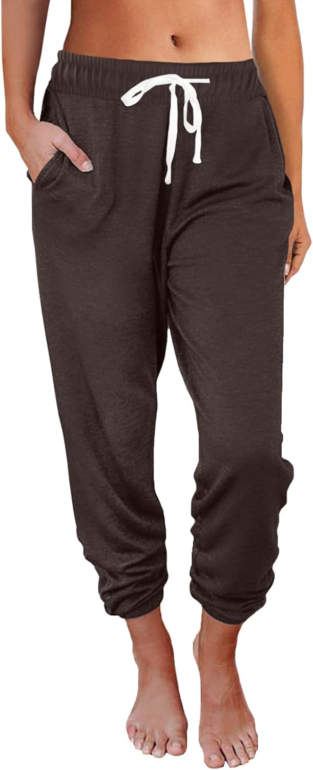 AUTOMET Sweatpants Women with Pockets Lounge Pajama Travel Pants Work Joggers Fall Clothes Winter
