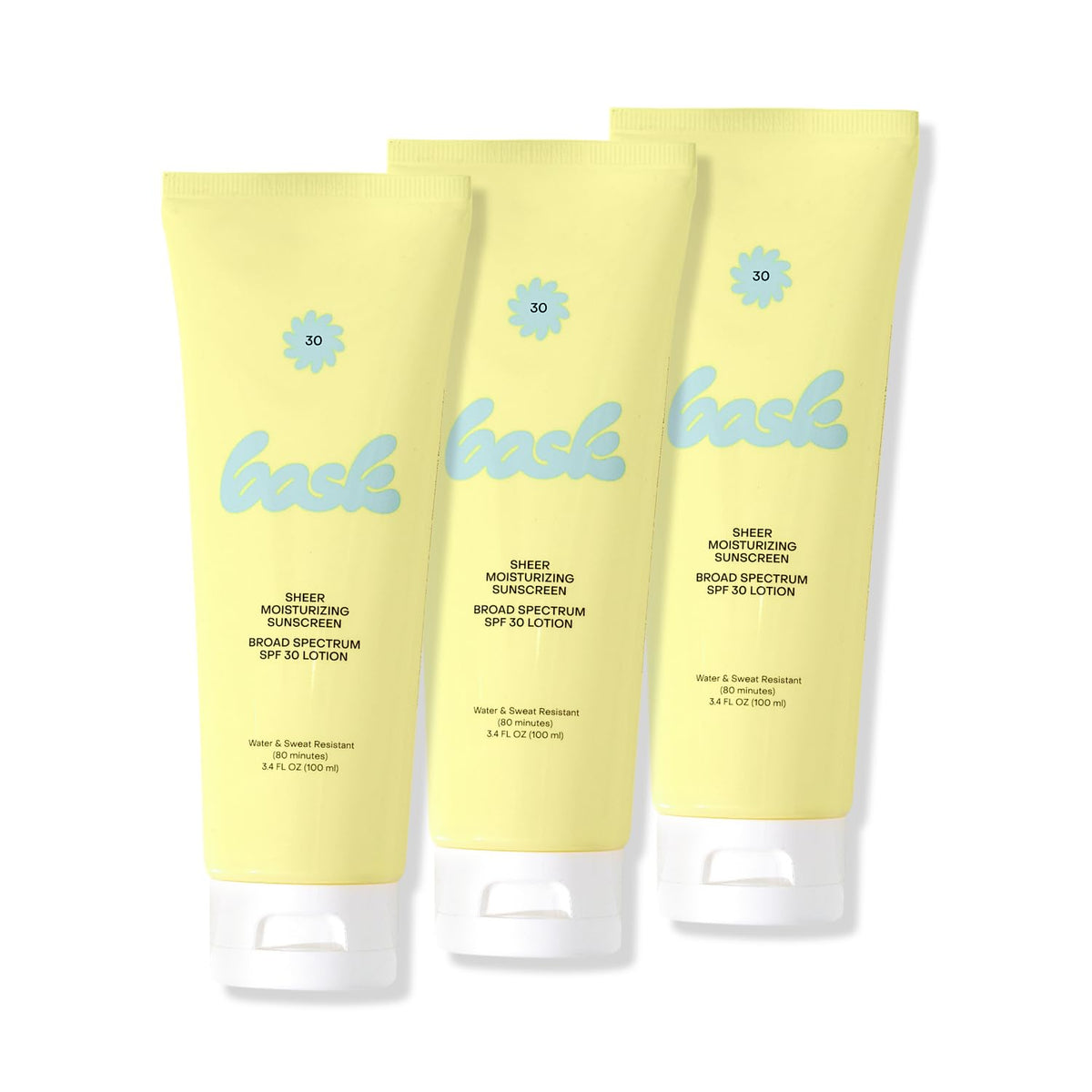 Bask Suncare SPF 30 Sheer Moisturizing Sunscreen Lotion - Broad Spectrum UVA/UVB Protection