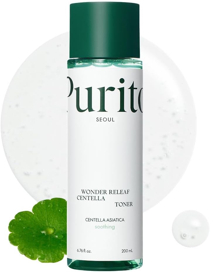 PURITO Centella Toner, 200ml 6.76 fl.oz, Korean Centella, Soothing, Hydration, Alcohol-Free Facial