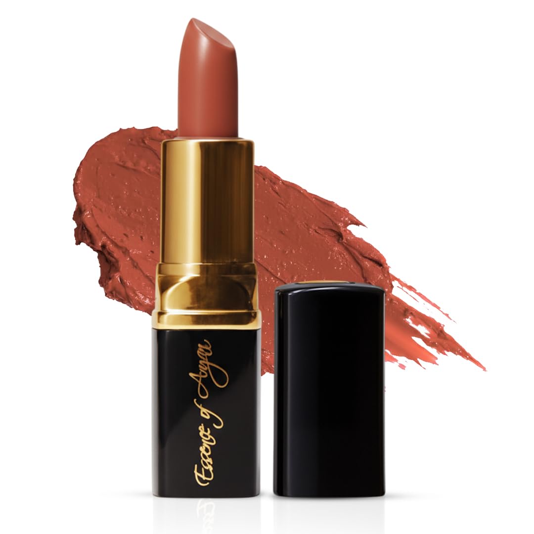Essence Of Argan Tea Berry Lipstick for Cracked & Dry Lips - 100% Organic Argan & Jojoba Oil, Shea