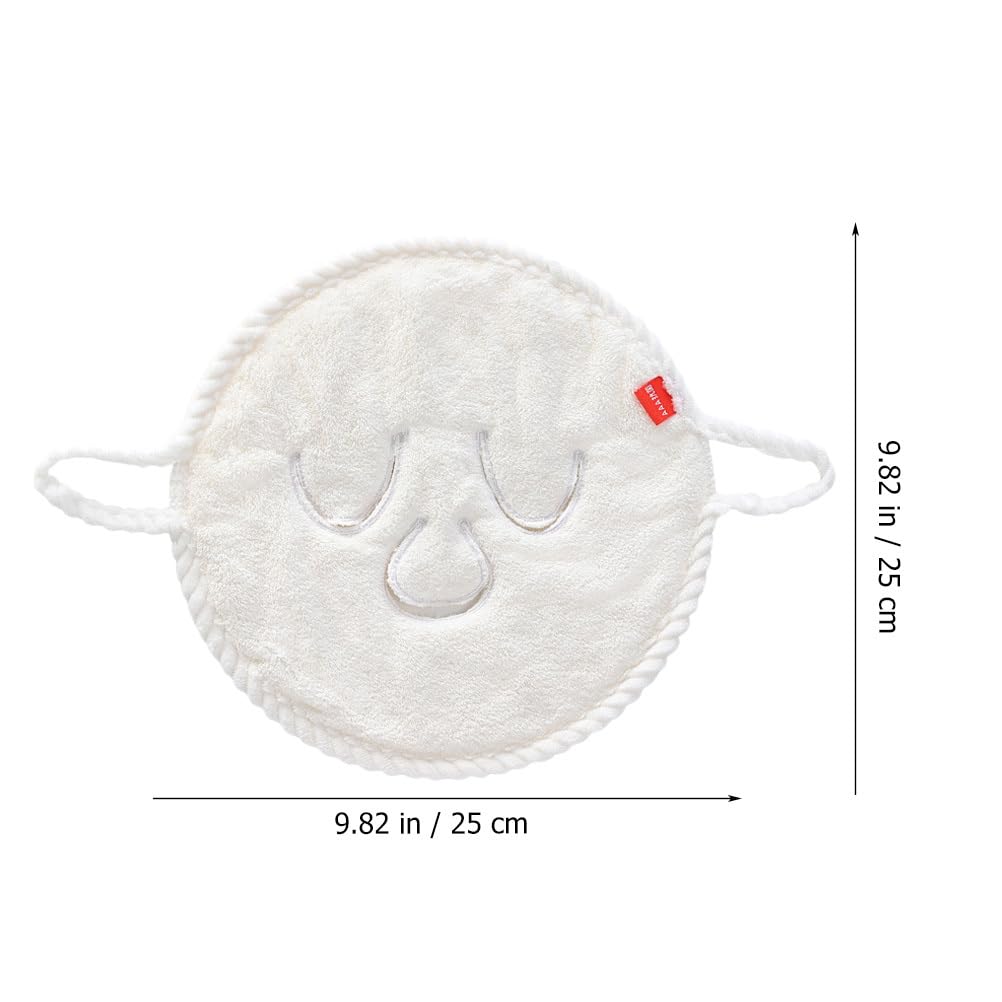 Beaupretty 2pcs Face Towel Mask Facial Steamer Towel Coral Fleece Moisturizing Warmers Hot Cold