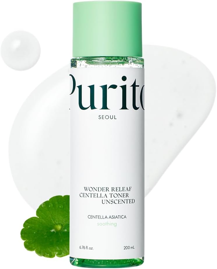 PURITO Seoul Wonder Releaf Centella Toner Unscented Korean Centella, for Sensitive Skin, Soothing