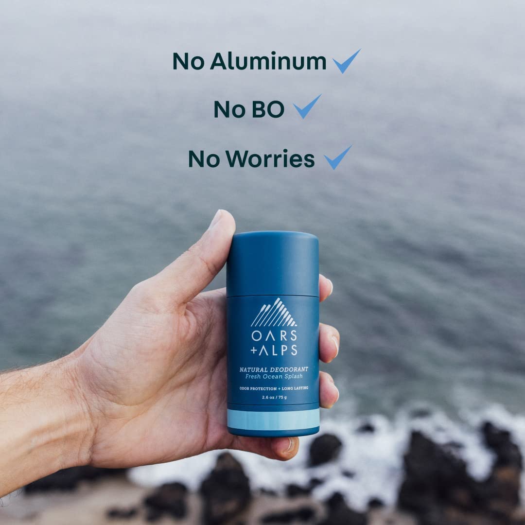 Oars + Alps Aluminum Free Deodorant for Men and Women, Dermatologist Tested and Made with Clean