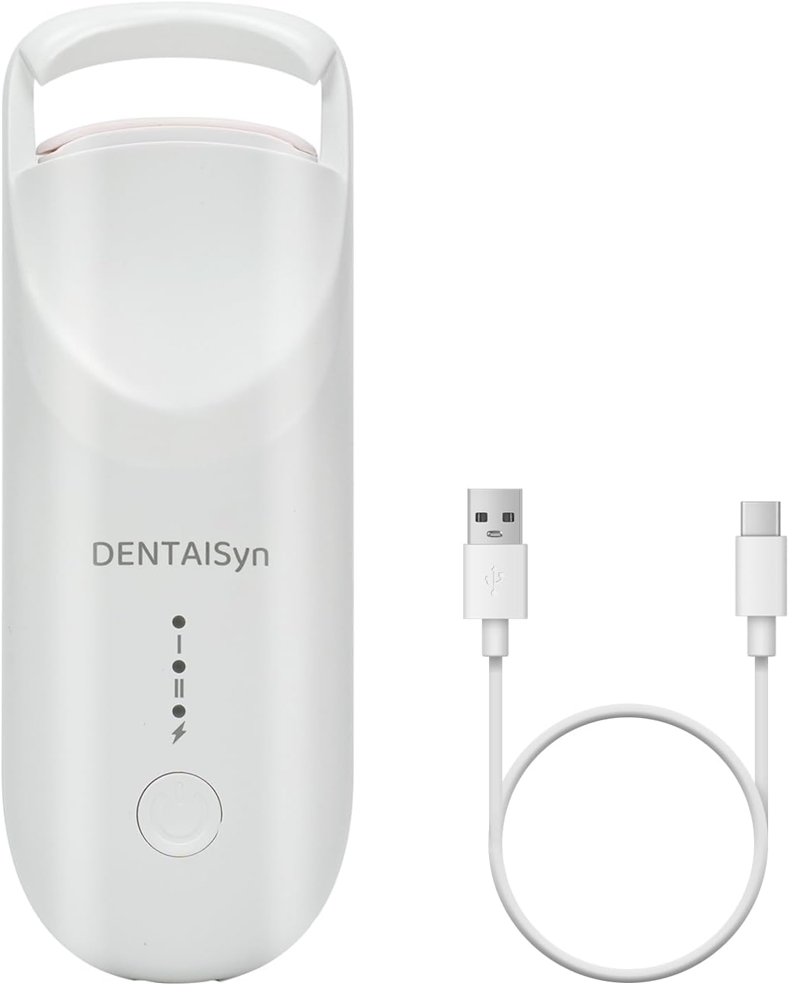 Heated Eyelash Curler - Electric Eyelash Curler with Heat Sensitive Silicone Pad, Type-C
