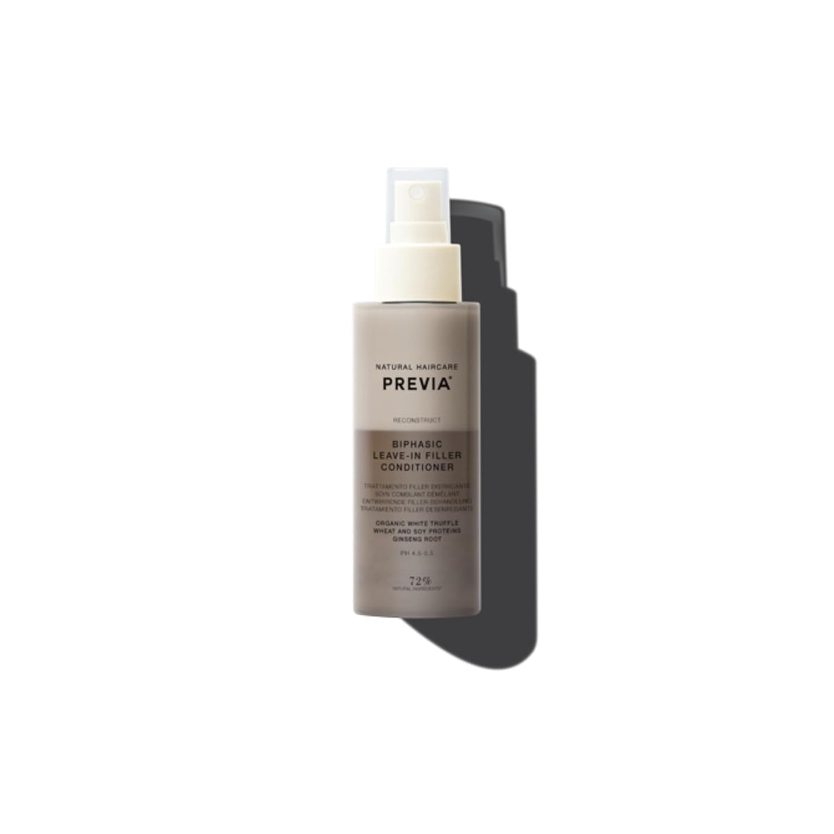 PREVIA Hydrating Leave-in Conditioner Spray with White Truffle Extract - Reconstructive Biphasic