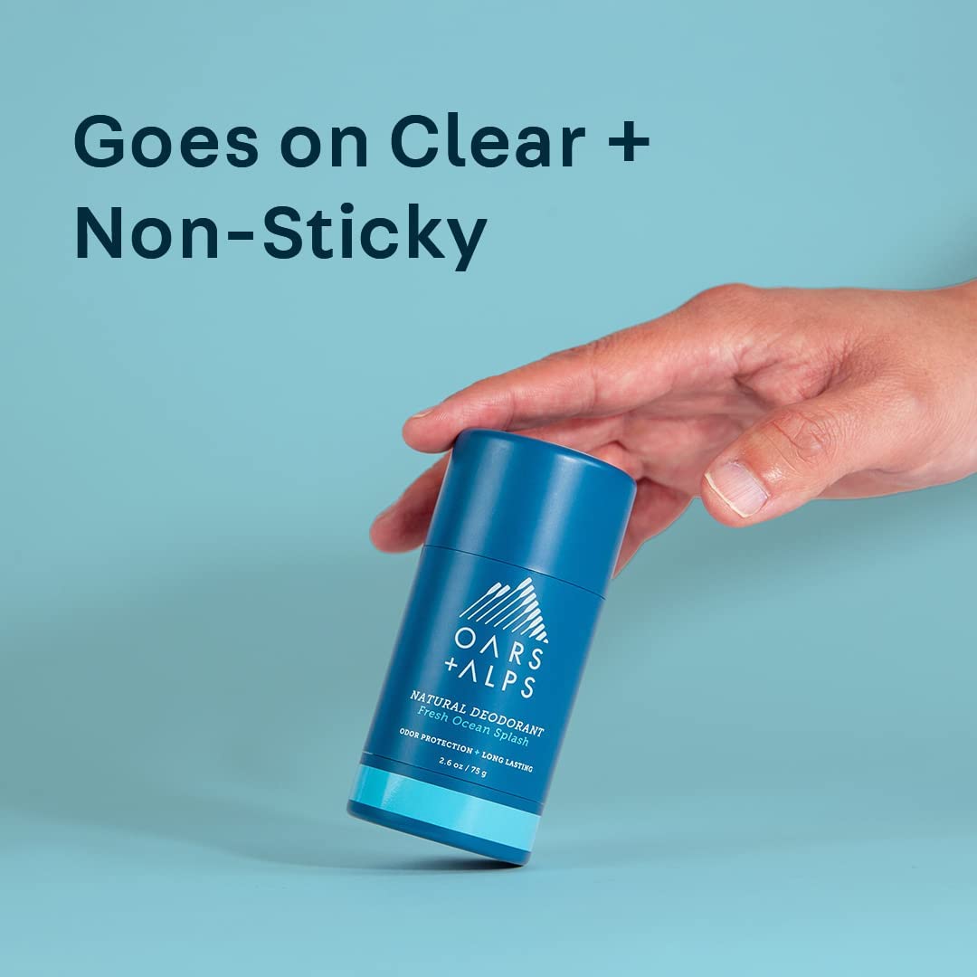 Oars + Alps Aluminum Free Deodorant for Men and Women, Dermatologist Tested and Made with Clean