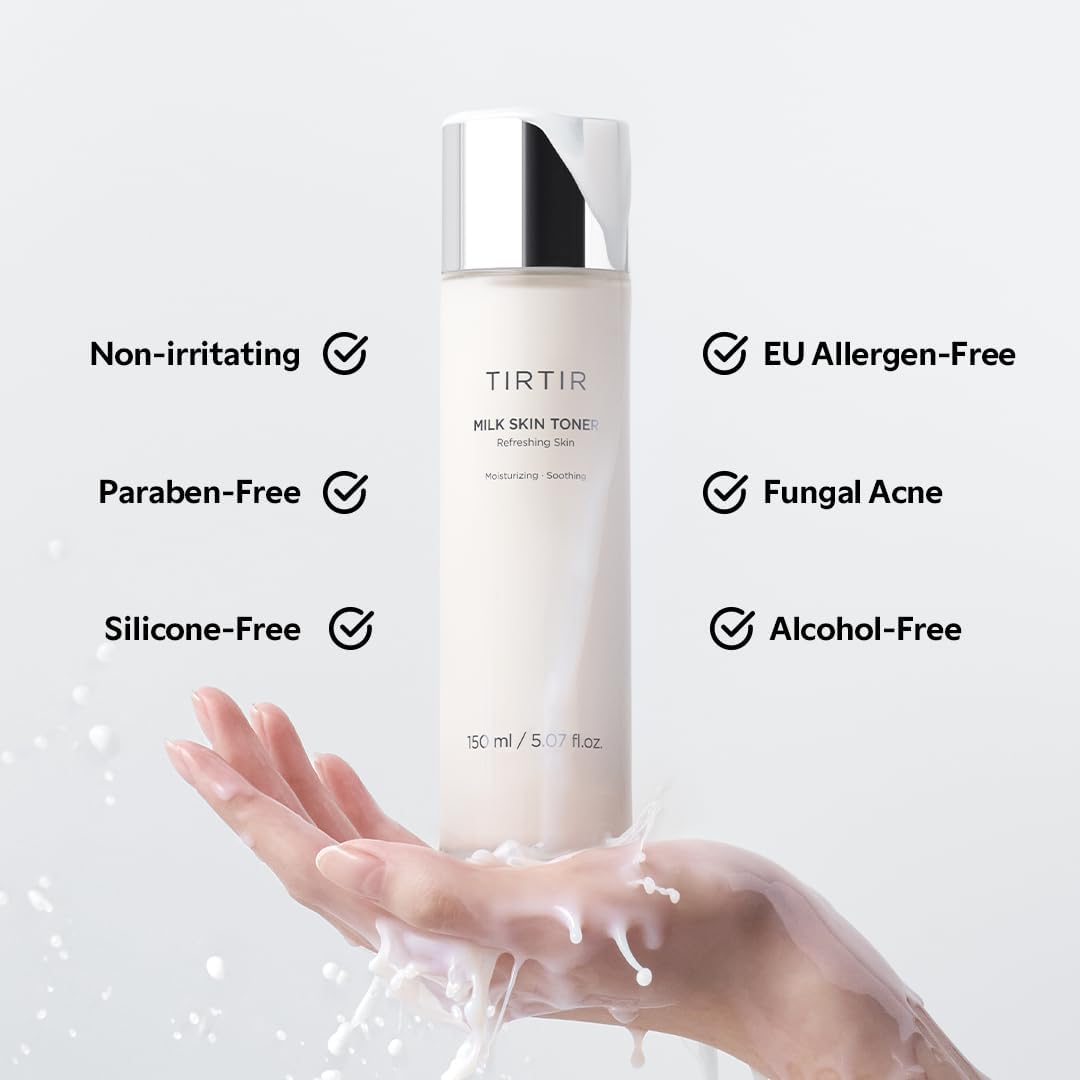 TIRTIR Milk Skin Rice Toner - Deep Moisturizing, Hydrating and Refreshing for face, Niacinamide