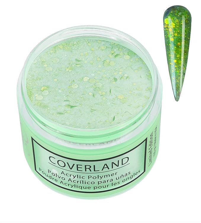 Tones Coverland Acrylic Nail Powder "Lime Green" - Limited Edition Acrylic Powder for Nail Design
