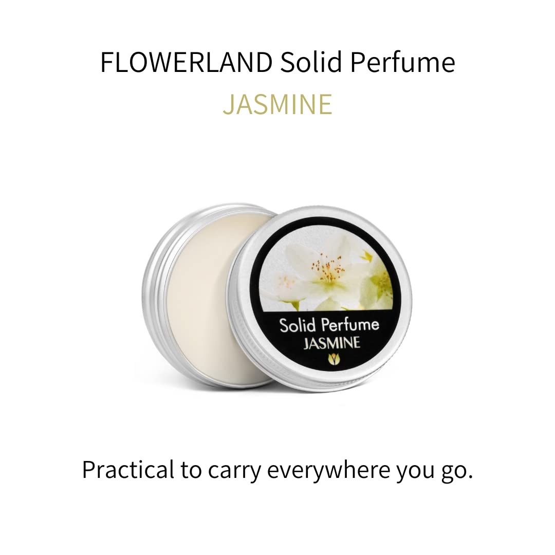 Flowerland Solid Perfume - Portable Pocket Balm Perfume Perfect for Travel Use - Natural Fragrance