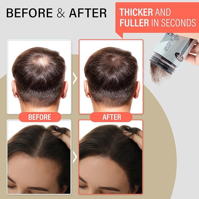 SMH Hair Fibers MADE IN JAPAN – Instantly Conceals Thinning Hair –Long-Lasting – Sweat, Water &