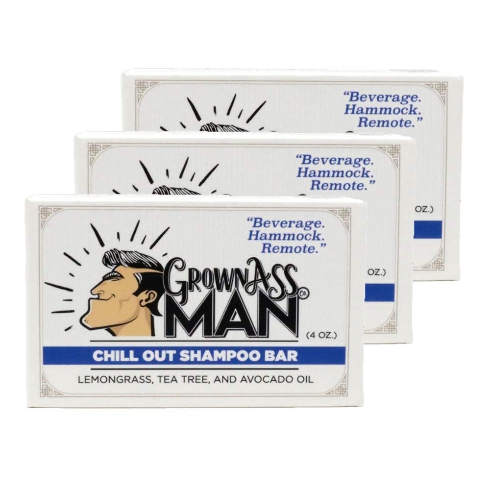 Solid Shampoo Bar Rich Lather 3 in 1: Hair, Beard & Body Wash - Plastic Free & Eco-Friendly