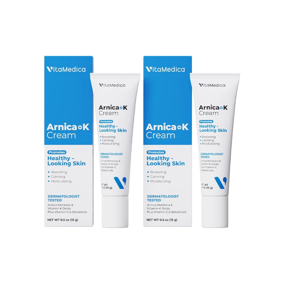 VitaMedica Arnica Cream - Arnica Montana + Vitamin K Oxide for Bruises - Sensitive Skin Formula