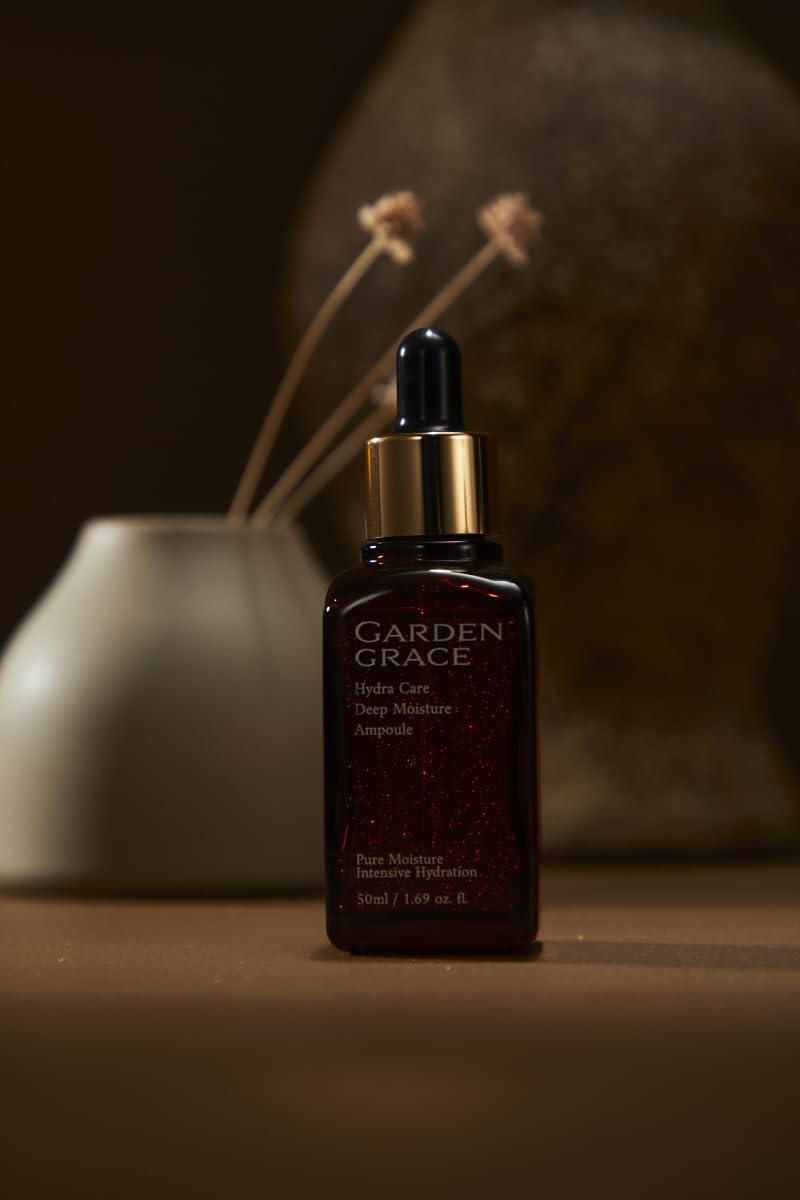 GARDENGRACE (Korean Skincare) Hydra Care Deep Moisture Ampoule(serum) 50ml, 1.69 fl.oz, Rich
