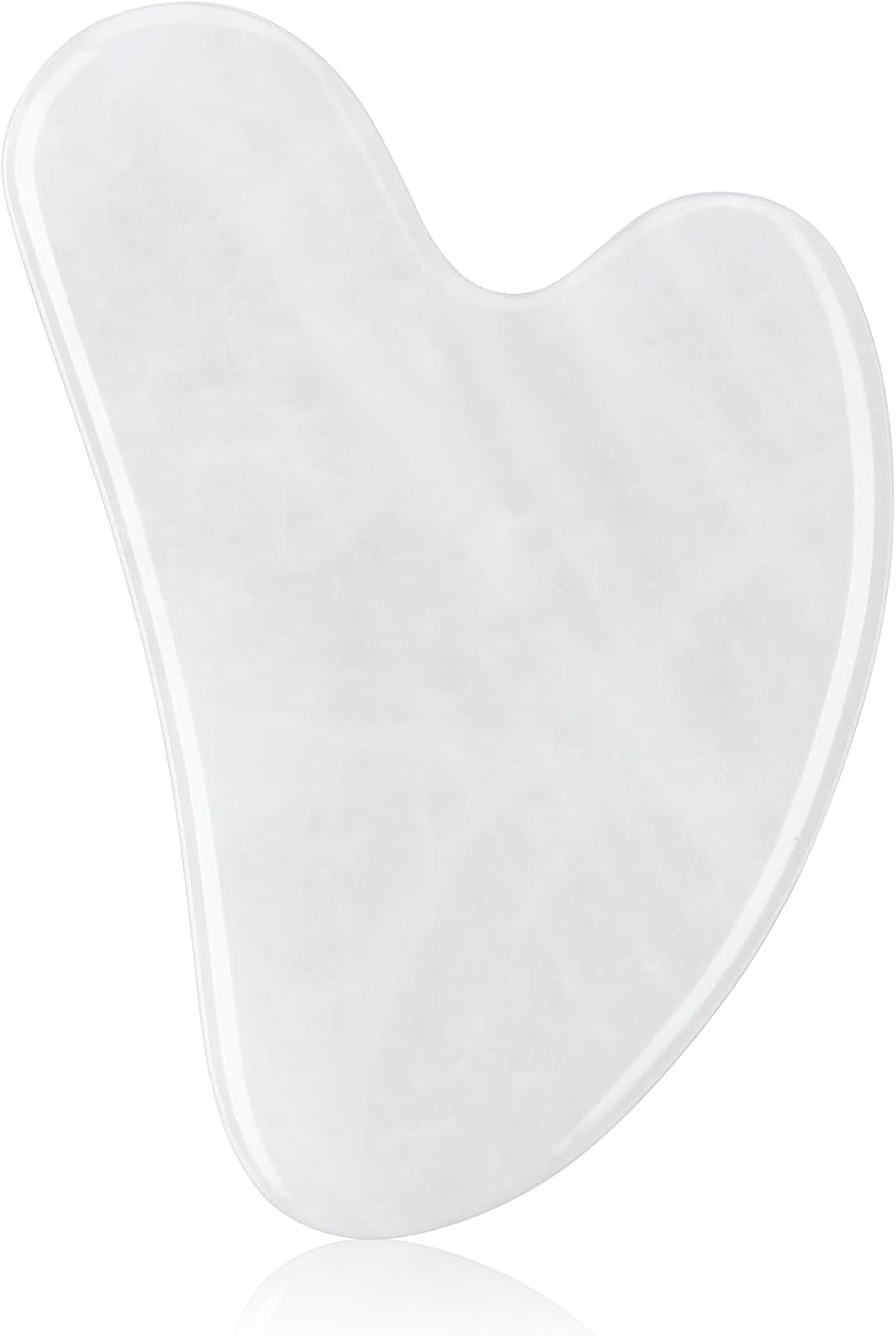 Guasha Tool for Face: White Jade Gua Sha Facial Tools - Gua Sha Stone for Face and Body Skin