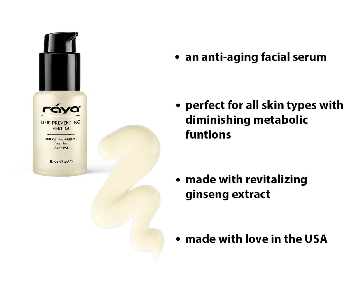 RAYA Line Preventing Serum (507) | Active, Anti-Aging Facial Treatment for All Skin | Helps Reduce