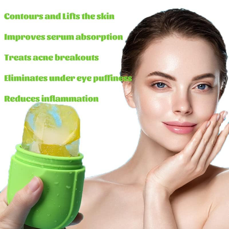Ice Roller for Face and Eye - Upgraded Facial Beauty Roller, Skin Care Tool, Gua Sha Massage