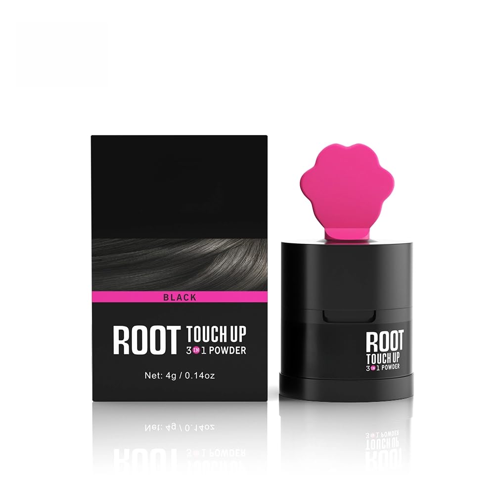 Gowwim Hairline Powder 2.0, Waterproof and Sweatproof Root Touch up Hair Color Temporary Grey Hair